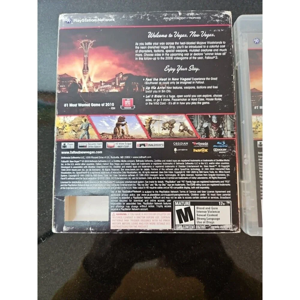 Fallout PlayStation 3 PS3 Game New Vegas Sony CIB Complete + Killzone Playlist